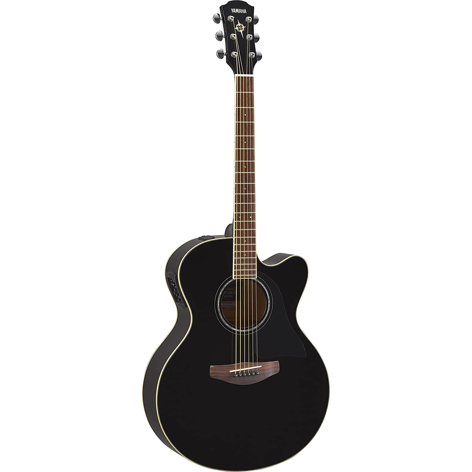 Yamaha CPX600 Medium Jumbo Elektro Akustik Gitar (Siyah) 1