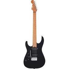 Charvel Pro-Mod DK24 HH 2PT CM Caramelized Fingerboard Gloss Black Solak Elektro Gitar 1
