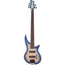 Jackson Pro Spectra Bass SBA V Caramelized Jatoba Klavye Blue Burst 5 Telli Bas Gitar 1