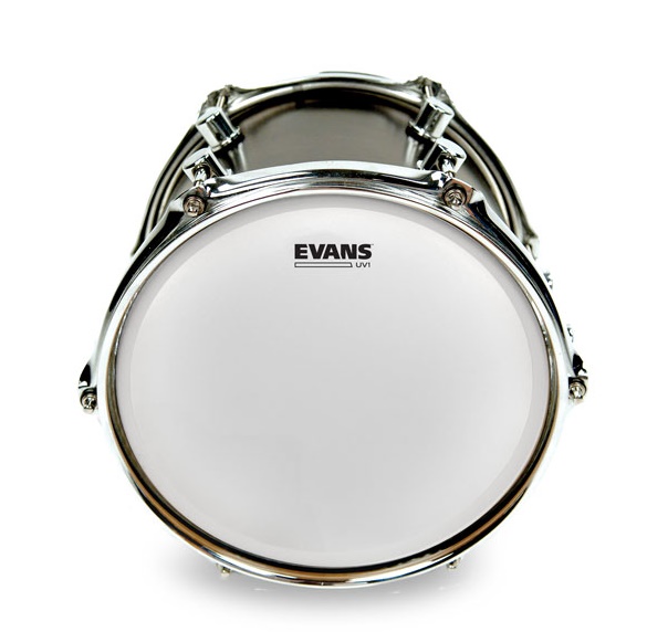EVANS B13UV1 13" DERİ TOM VE TRAMPET KUMLU BEYAZ TEK KAT 2