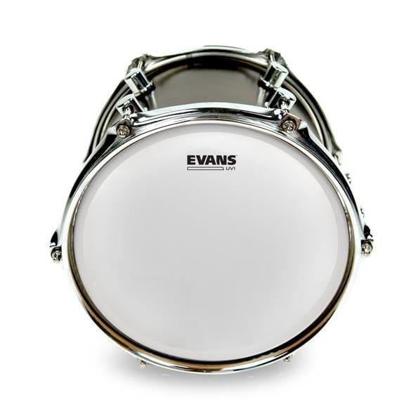 EVANS B13UV1 13" DERİ TOM VE TRAMPET KUMLU BEYAZ TEK KAT 5
