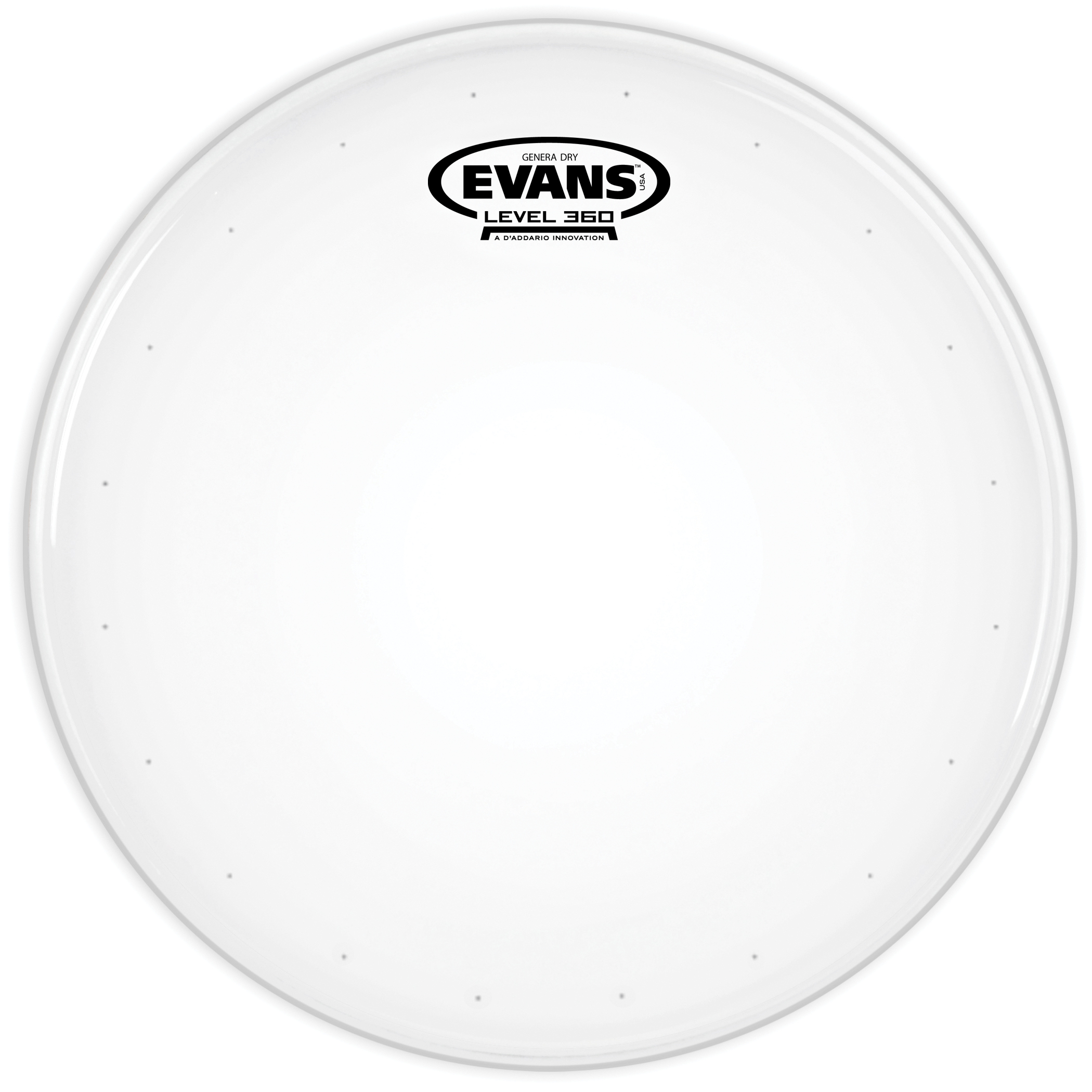 EVANS B14DRY 14" DERİ GENERA TRAMPET KUMLU BEYAZ RİNGLİ 2