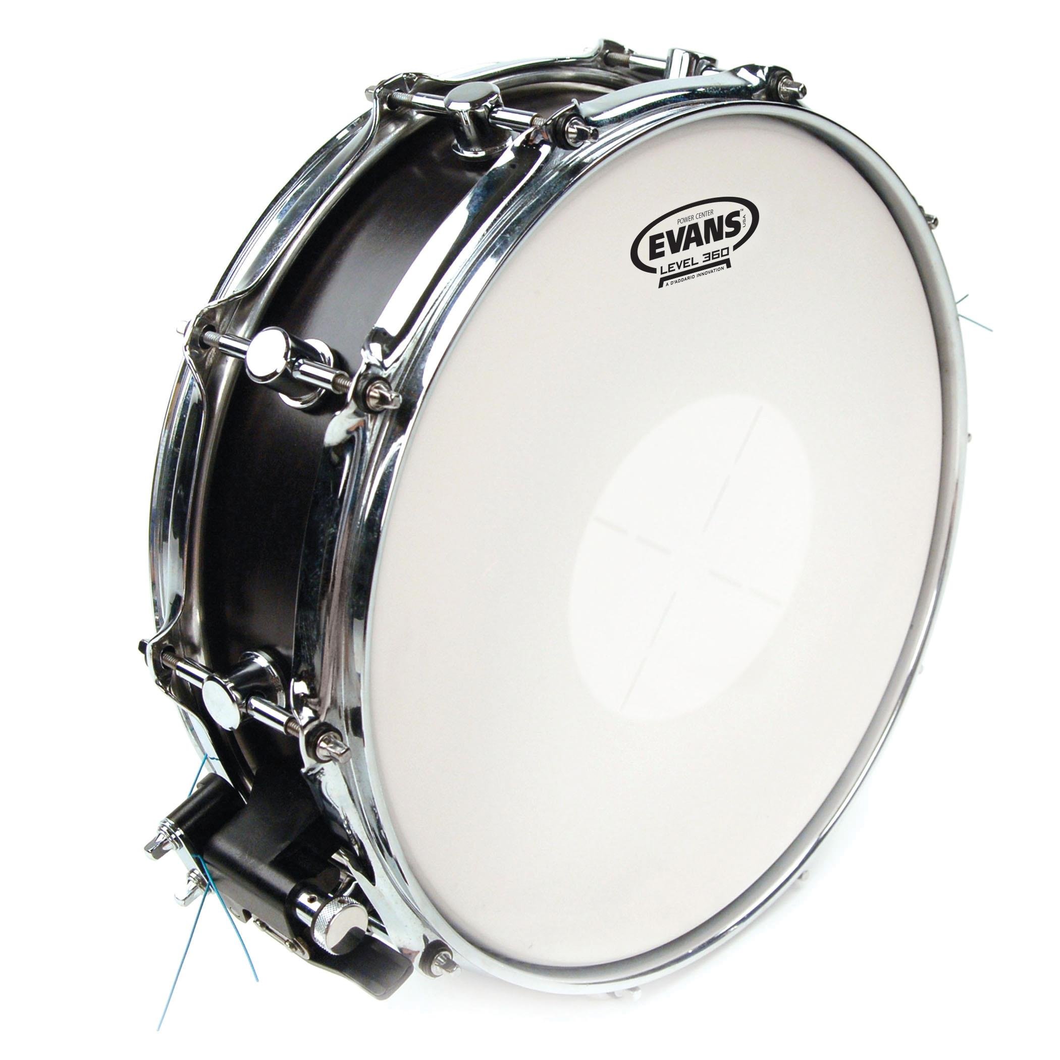 EVANS B14G1D 14" DERİ POWER CENTER TRAMPET KUMLU BEYAZ DOTLU 3