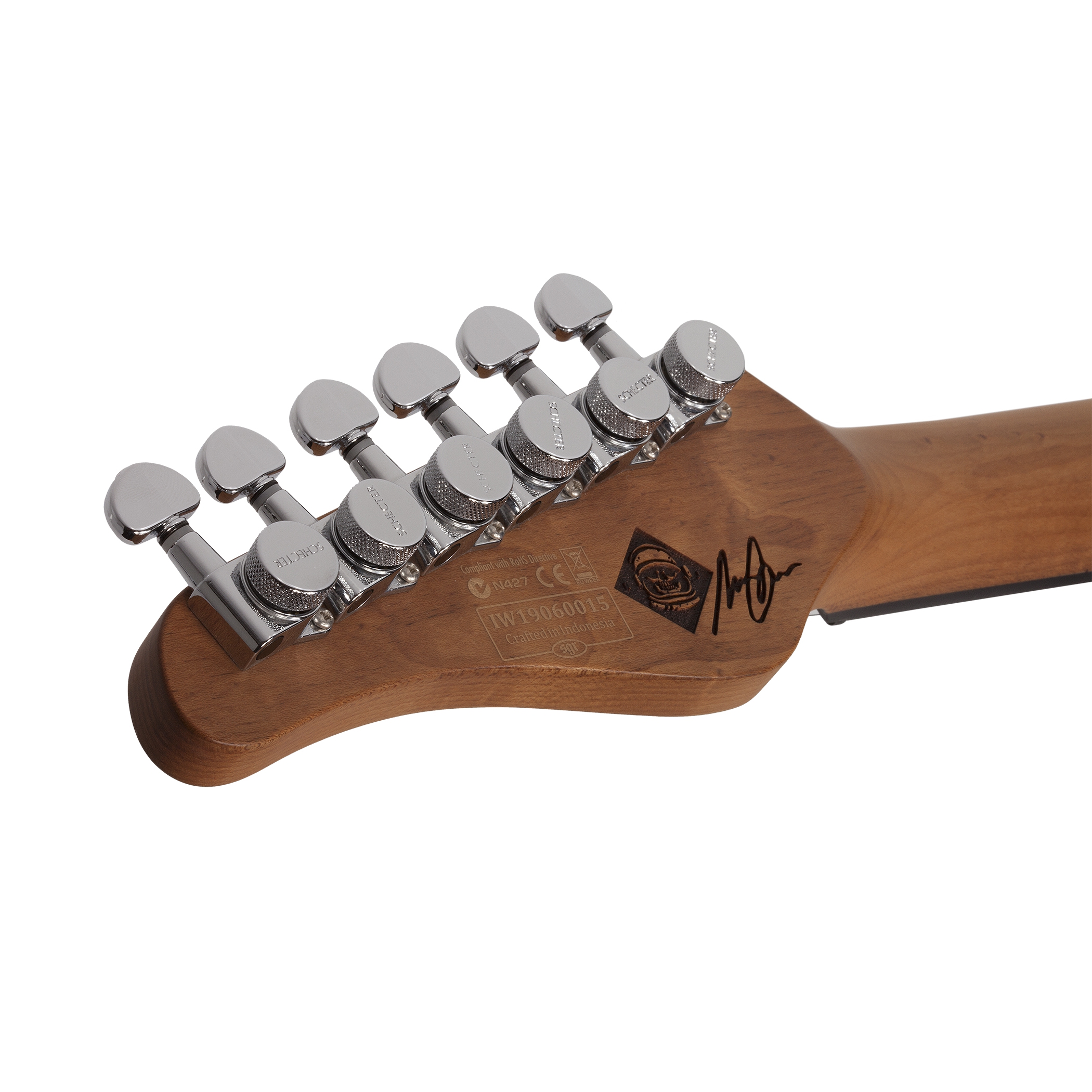 Schecter Nick Johnston Traditional H/S/S Elektro Gitar (Atomic Snow) 6