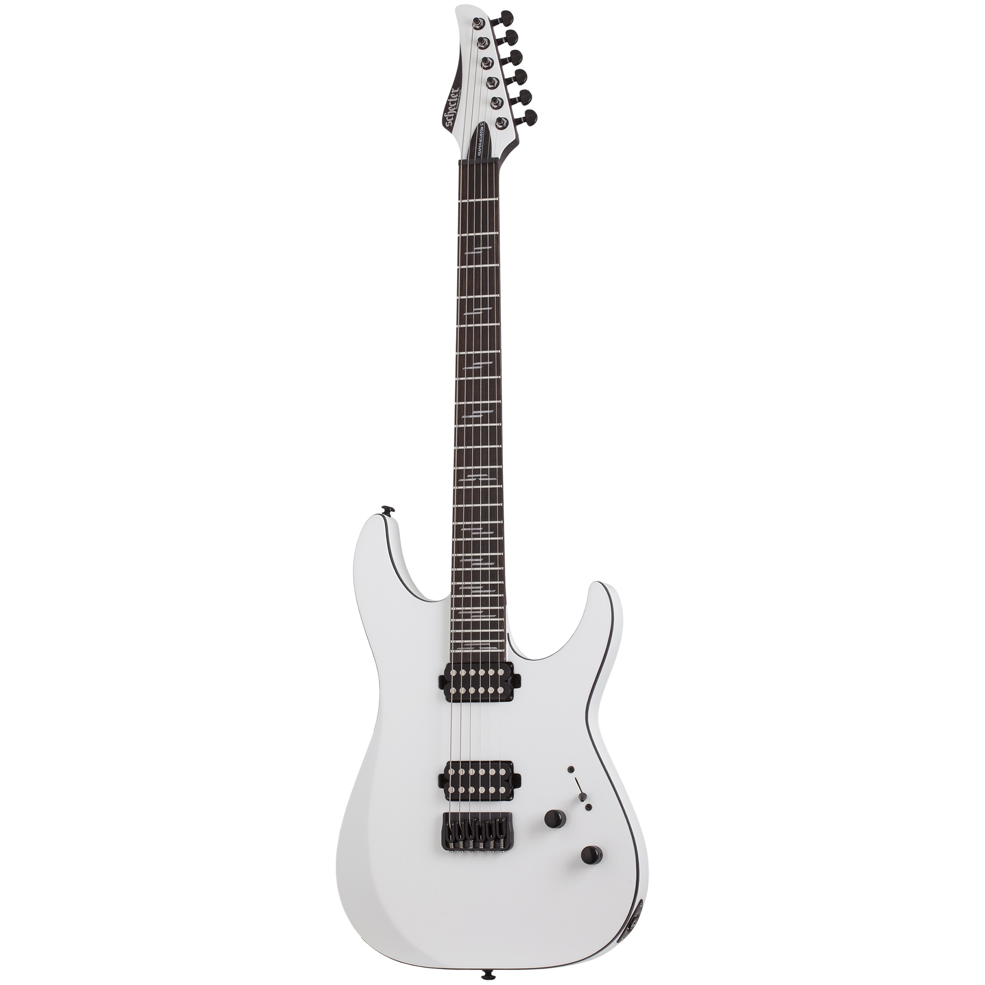 Schecter Reaper-6 Custom Elektro Gitar (Parlak Beyaz) 1
