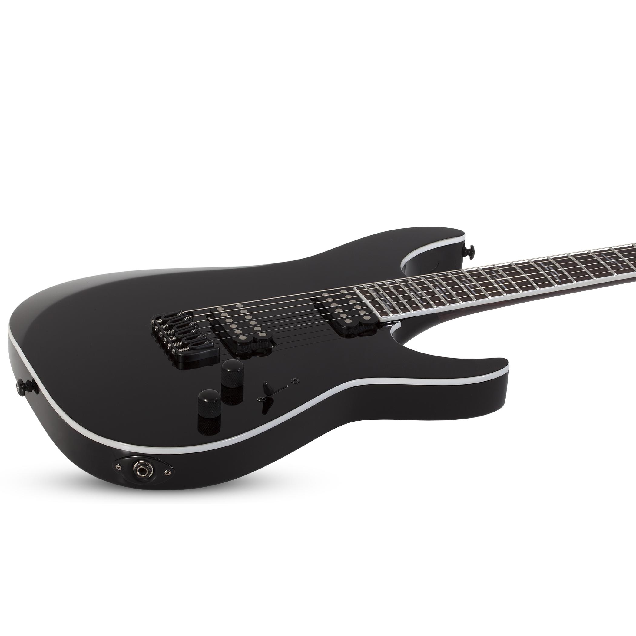 Schecter Reaper-6 Custom Elektro Gitar (Parlak Siyah) 2
