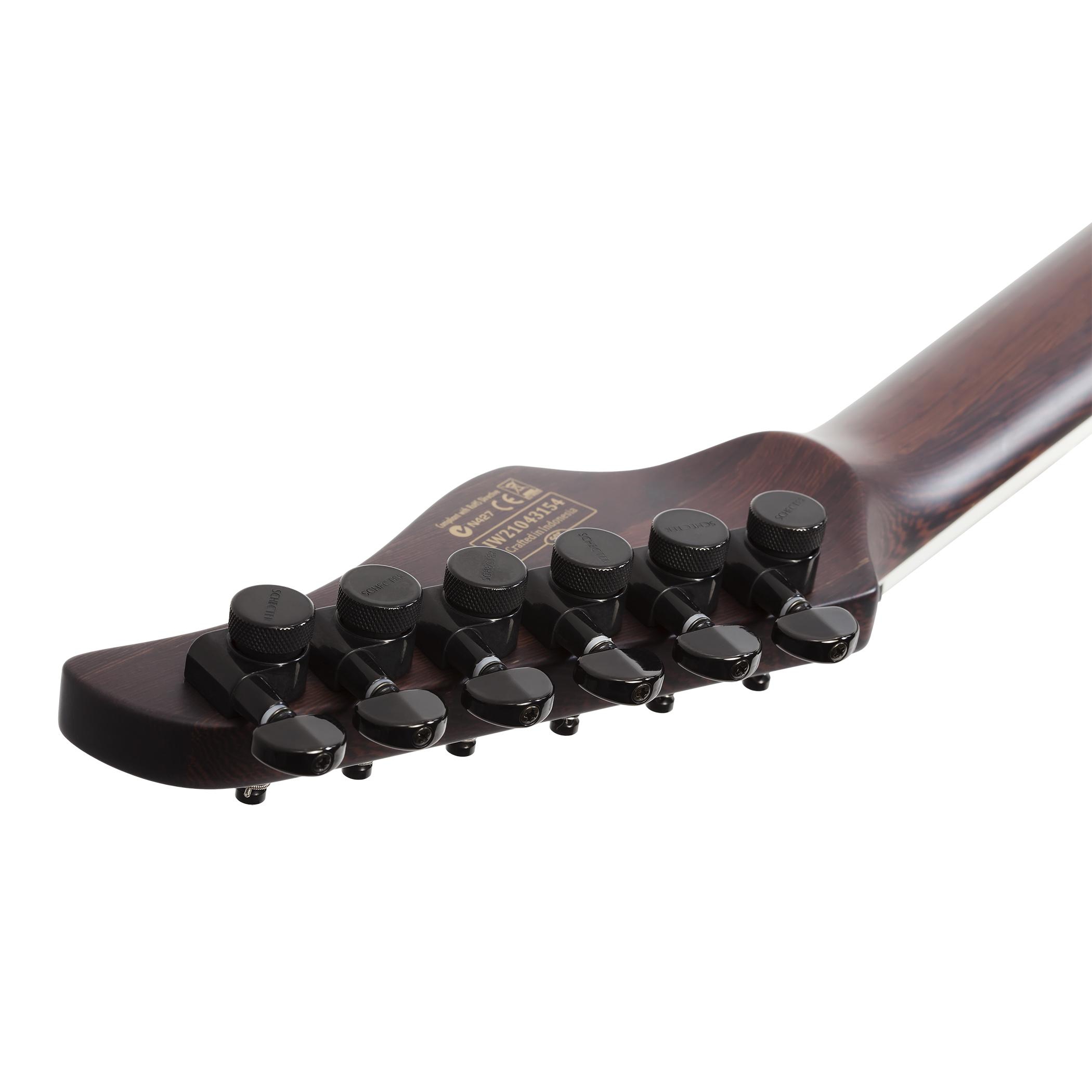 Schecter Reaper-6 Custom Elektro Gitar (Parlak Siyah) 8