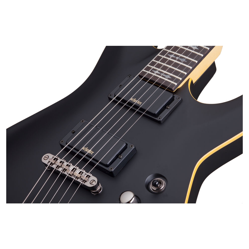 Schecter Demon-6 LH Solak Elektro Gitar (Mat Siyah) 2
