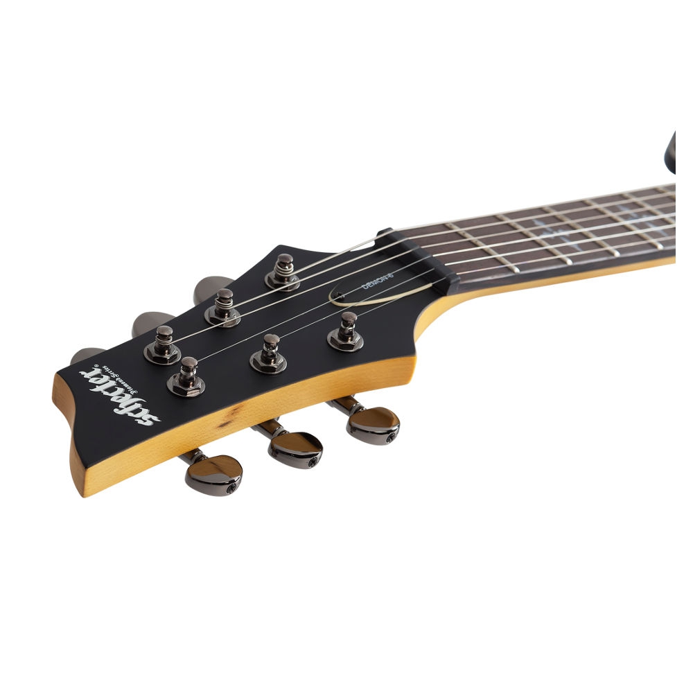 Schecter Demon-6 LH Solak Elektro Gitar (Mat Siyah) 4