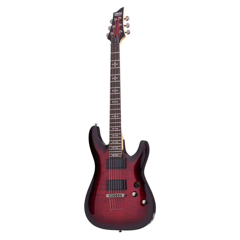 Schecter Demon-6 Elektro Gitar (Crimson Red Burst) 1