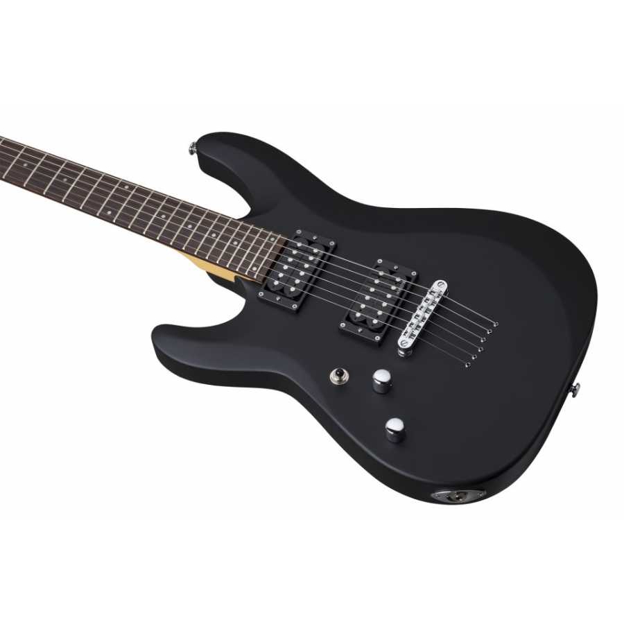 Schecter C-6 Deluxe Solak Elektro Gitar (Satin Black) 2