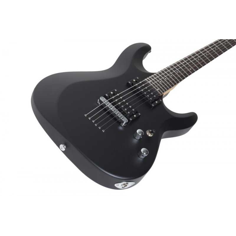 Schecter C-6 Deluxe Elektro Gitar (Satin Black) 3