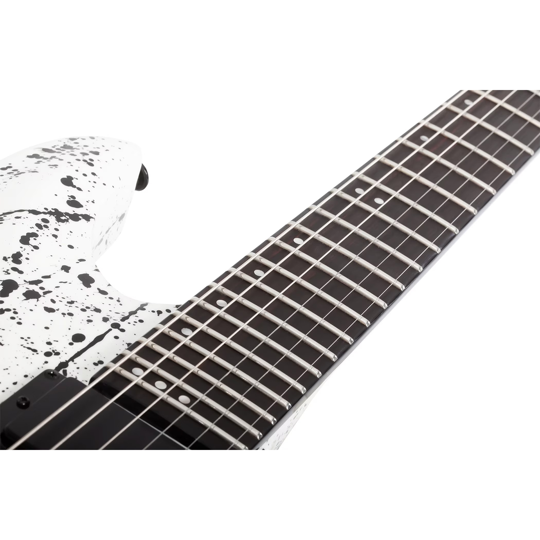 Schecter C-1 Ink Bomb Elektro Gitar (Black Ink Splatter) 5