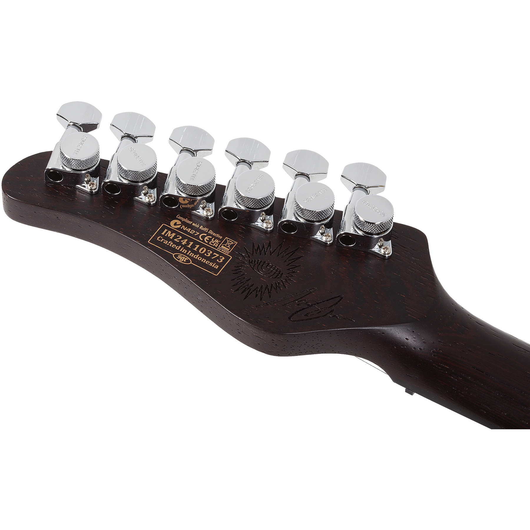 Schecter Nick Johnston Traditional HSS 10th Anniversary Elektro Gitar (Atomic Saffron) 7