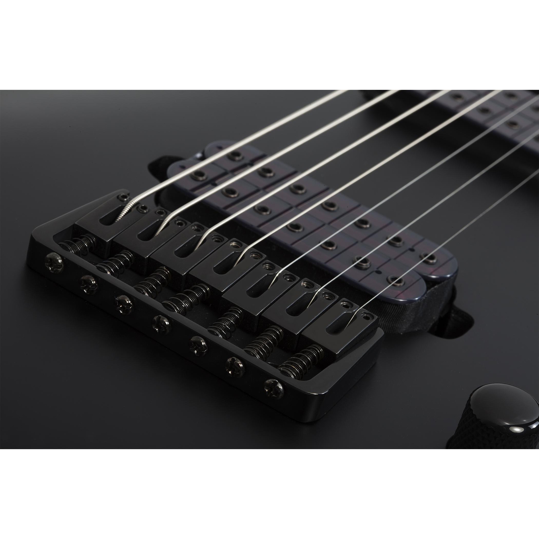 Schecter Damien-7 7 Telli Elektro Gitar (Satin Black) 6
