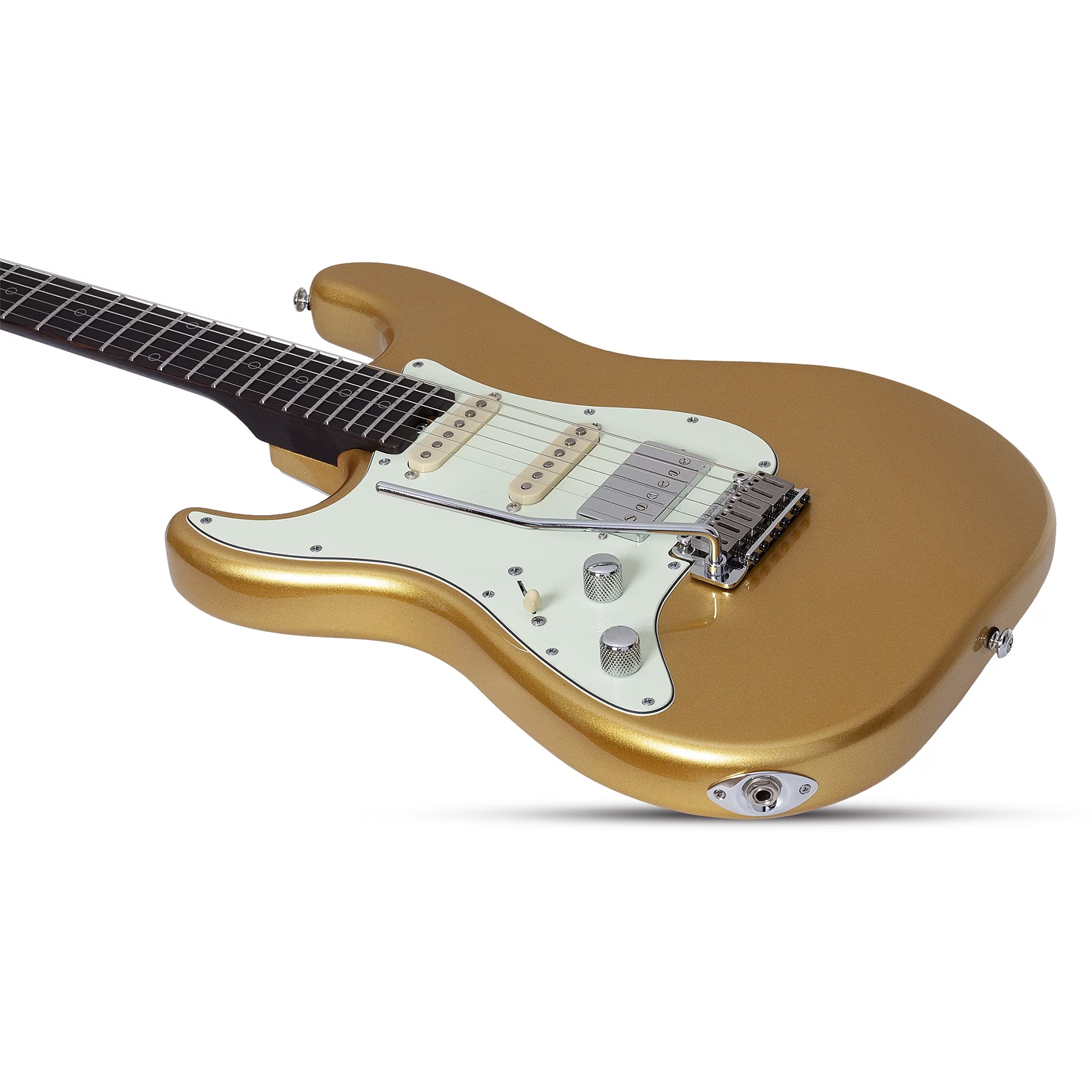 Schecter Nick Johnston Traditional HSS 10th Anniversary Solak Elektro Gitar (Atomic Saffron) 2