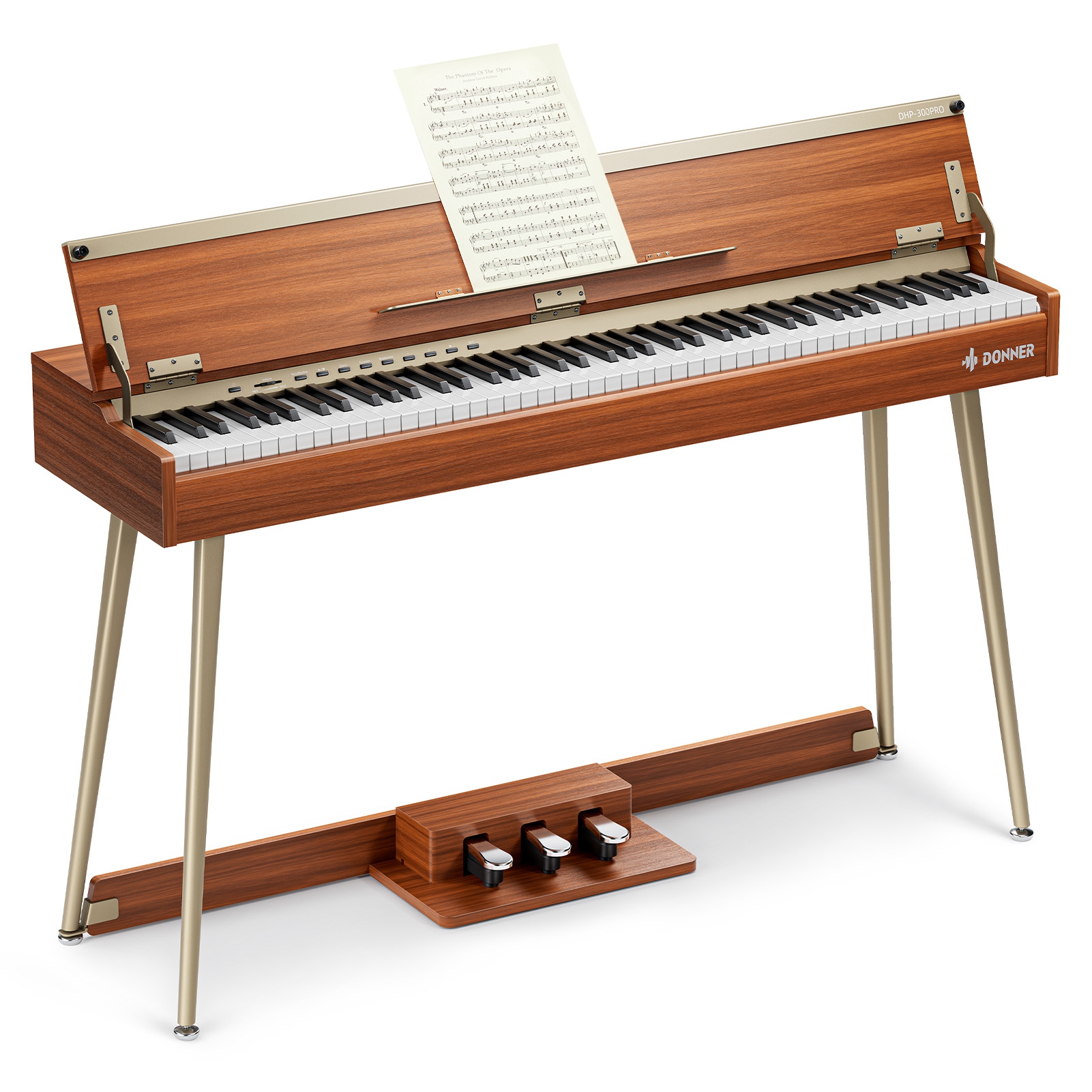 Donner DHP-300 Pro Dijital Piyano (Retro Wood) 2