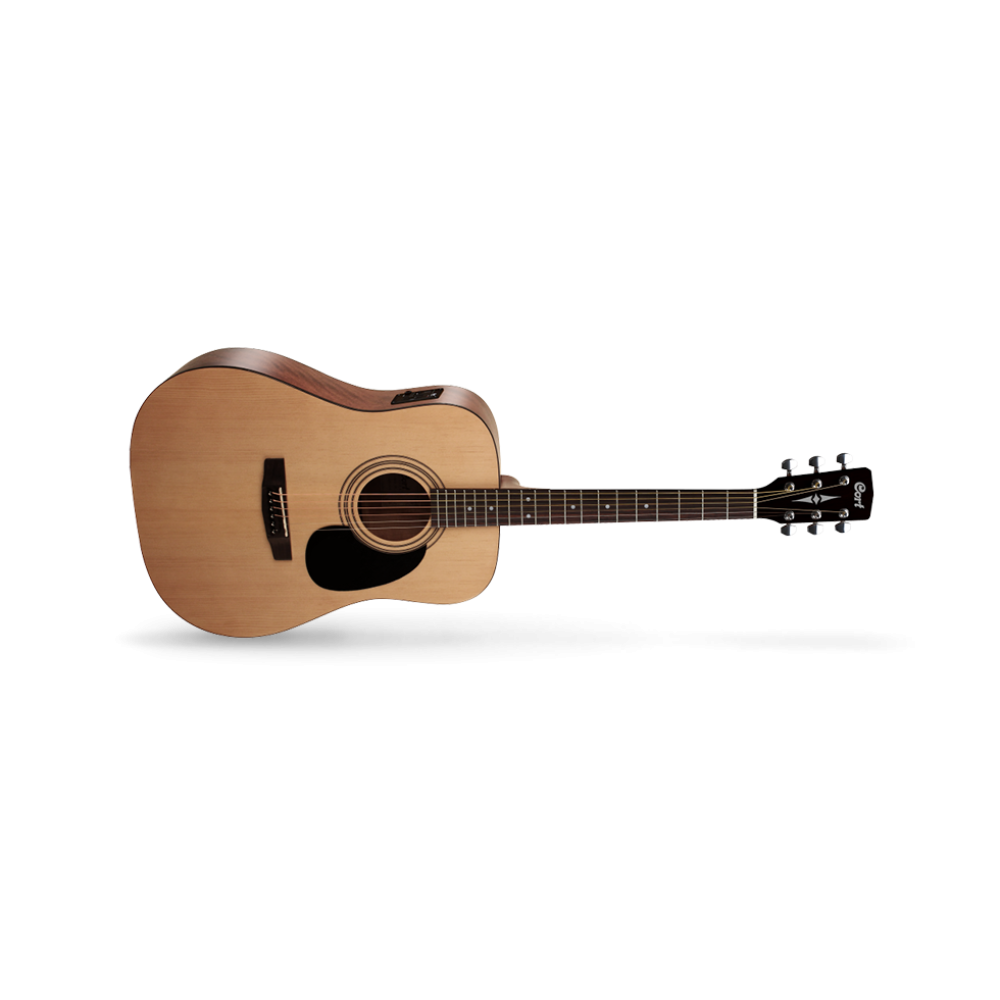 Cort Ad810E-Opw Elektro Akustik Gitar, Çantalı, Open Pore, Ladin Kapak 2