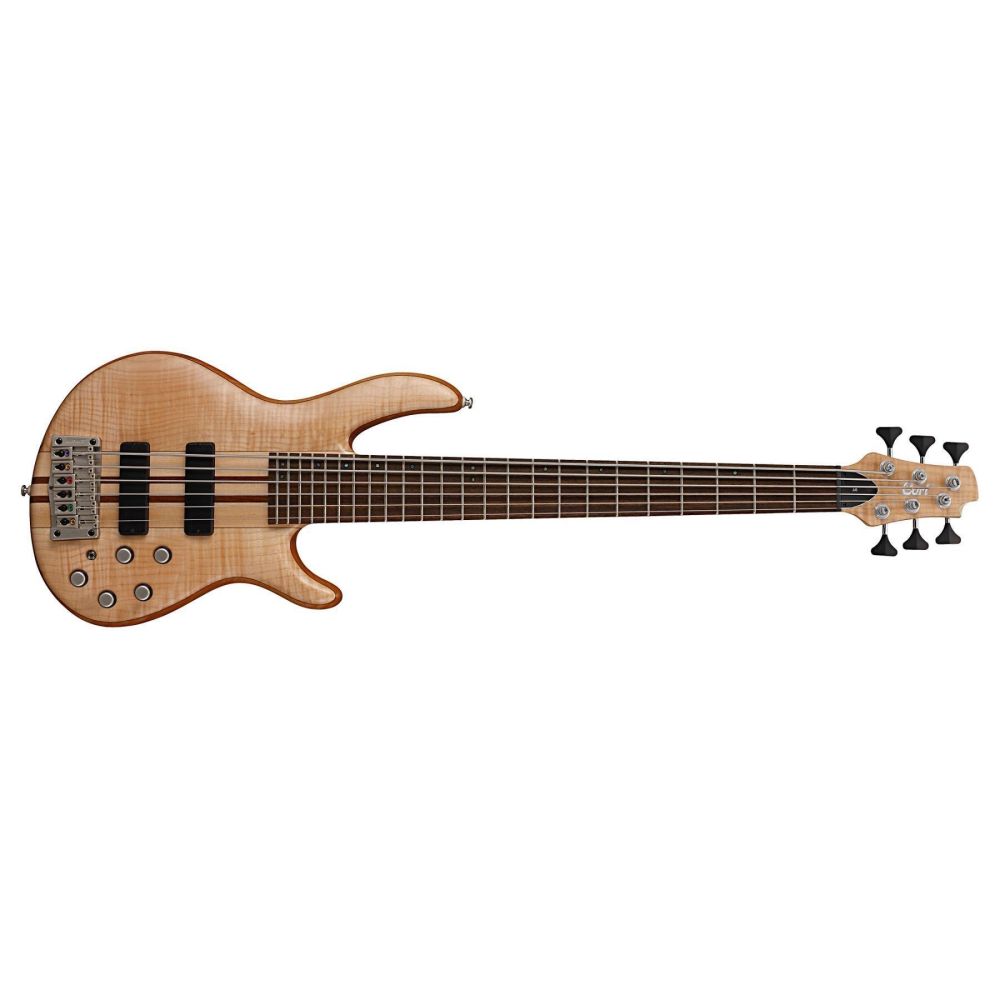 Cort A6Plus Fmmh Opn Bass Gitar, 6 Telli, Open Pore Naturel 2