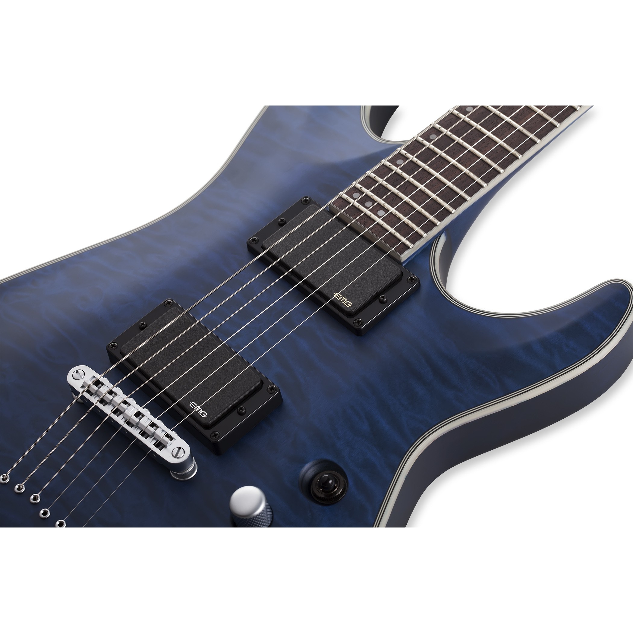 Schecter C-1 Platinum Elektro Gitar (Thru Midight Blue) 3