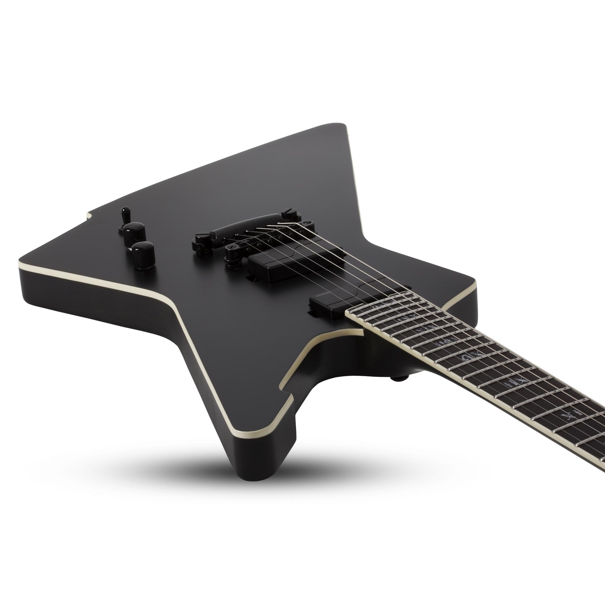 Schecter E-1 SLS Evil Twin Elektro Gitar (Satin Black) 2