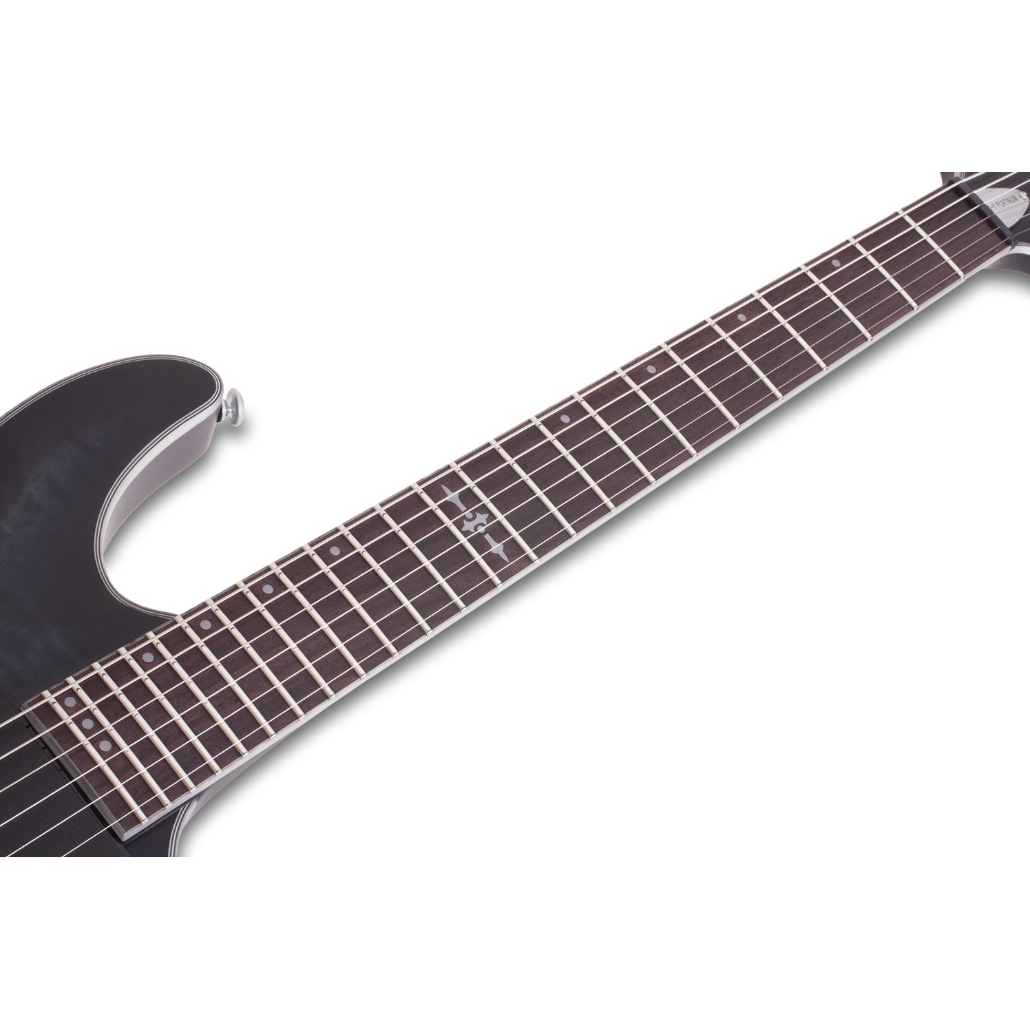 Schecter C-1 Platinum Elektro Gitar (See-Thru Siyah Saten) 3