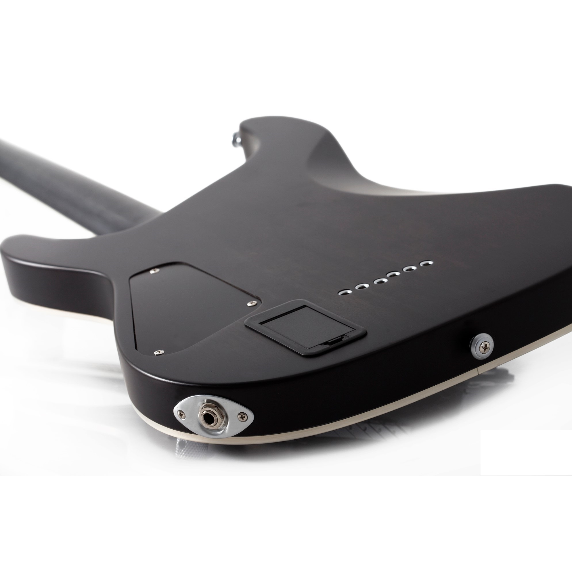 Schecter C-1 Platinum Elektro Gitar (See-Thru Siyah Saten) 4