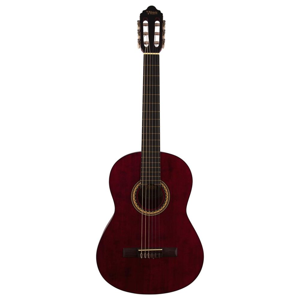 Valencia Vc204twr Klasik Gitar 4/4 Şeffaf Şarap Kırmızısı Mat 2