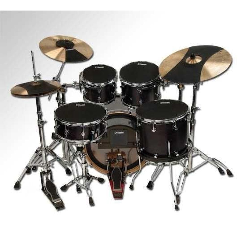 Evans Sisetfsn 10+12+14+14 + Kick + Hihat + Crash + Ride Fusion Tüm Hq Sound Off Susturucu Seti 3