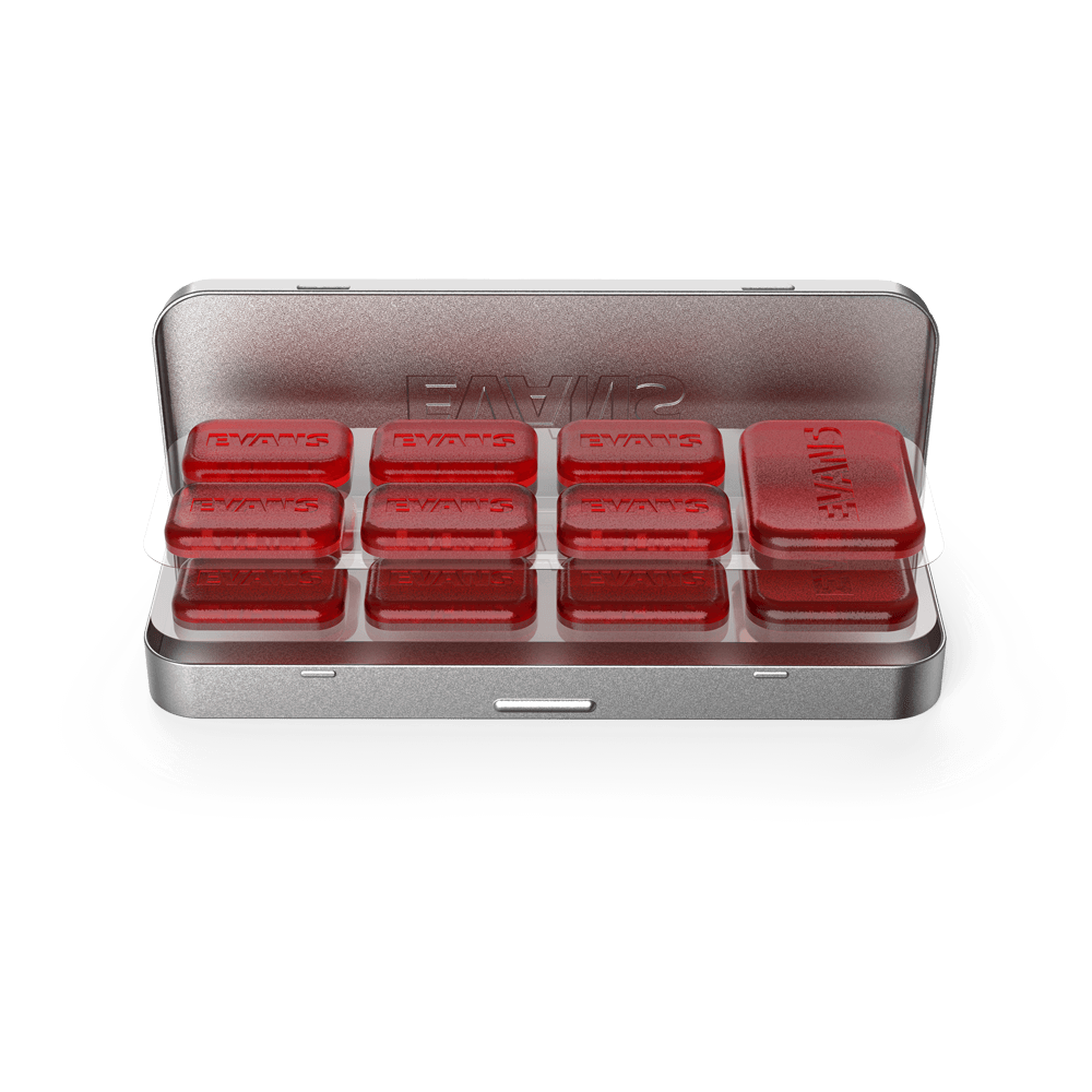EVANS EQPODSMINI DRUM GELS 12 MINI + 2 MEDIUM PODS 2