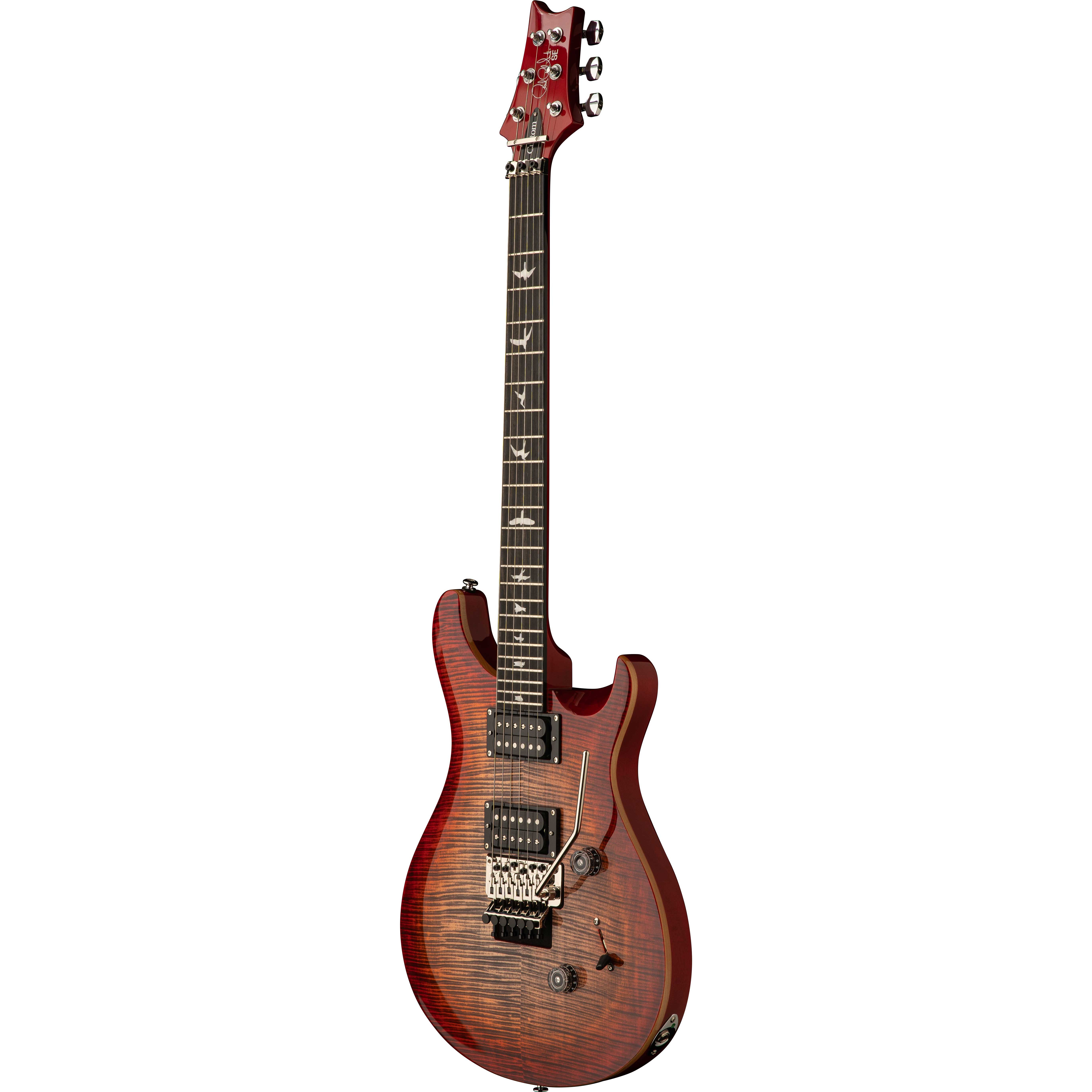 PRS SE Custom 24 Floyd Elektro Gitar (Charcoal Cherry Burst) 2