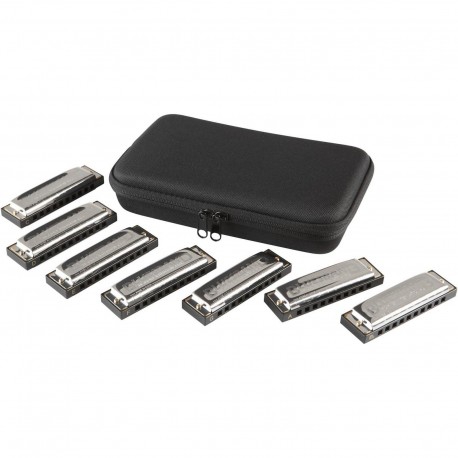 Hohner M1501/7 Bluesband 7 Parça Mızıka Seti (A, BB, C, D, E,F&G) 1