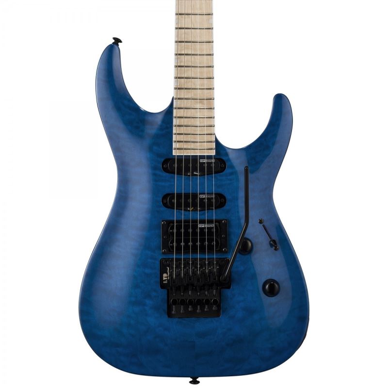 ESP LTD MH-203QM See Thru Blue Elektro Gitar 3