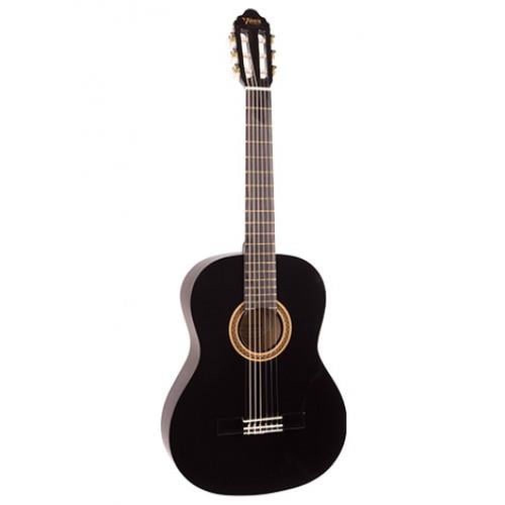 Valencia Vc103tbk Klasik Gitar 3/4 Siyah Sap Çelikli 2