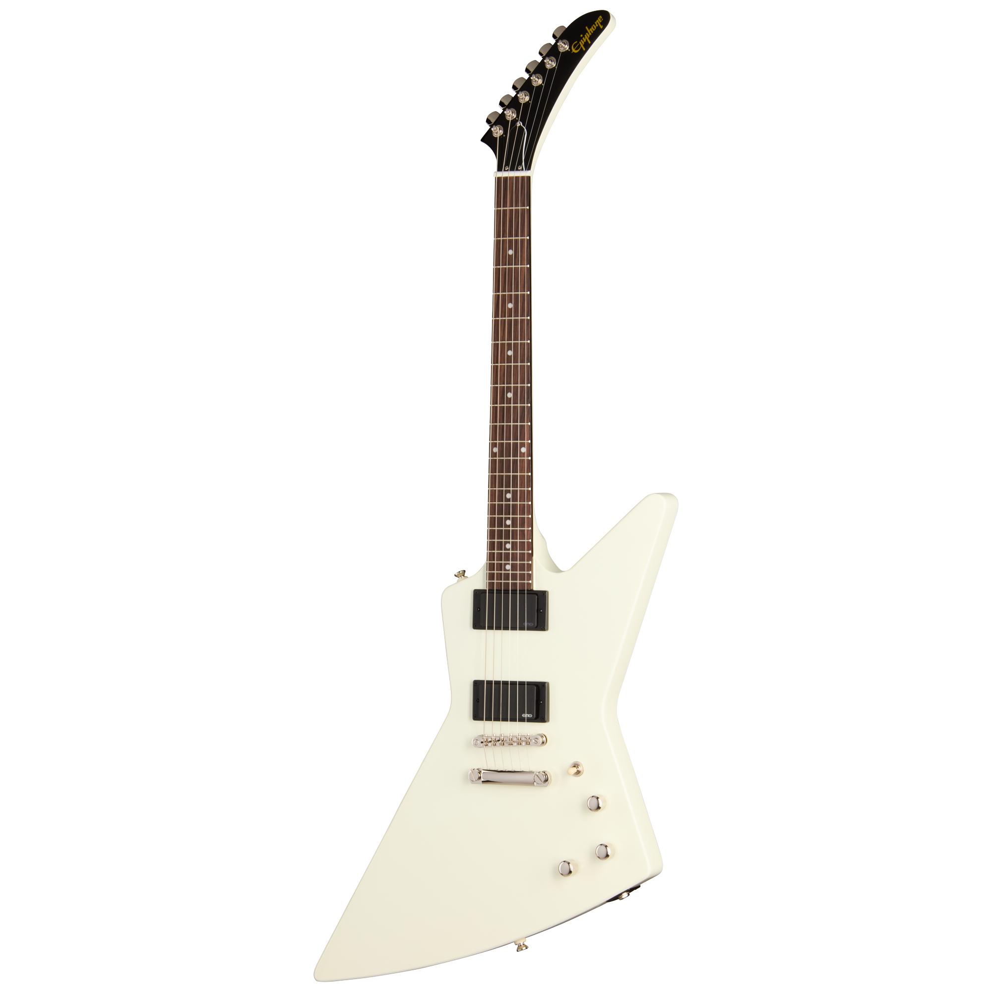 Epiphone Inspired by Gibson Explorer ‘80s EMG Elektro Gitar  (Classic White) 1