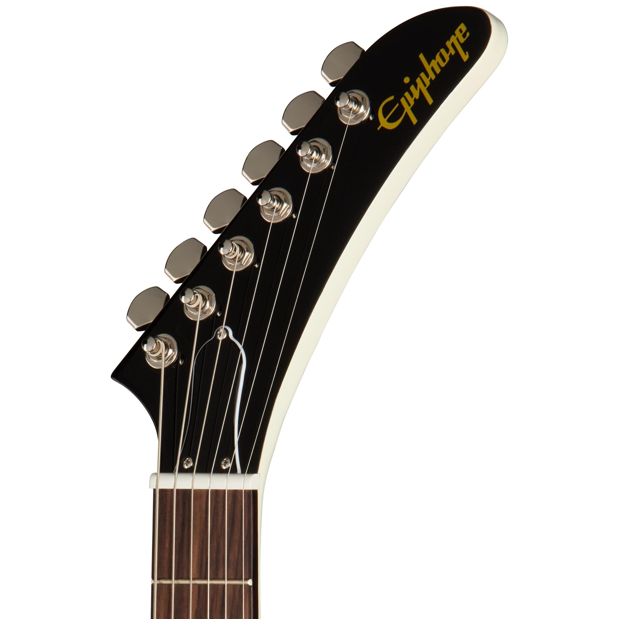 Epiphone Inspired by Gibson Explorer ‘80s EMG Elektro Gitar  (Classic White) 5