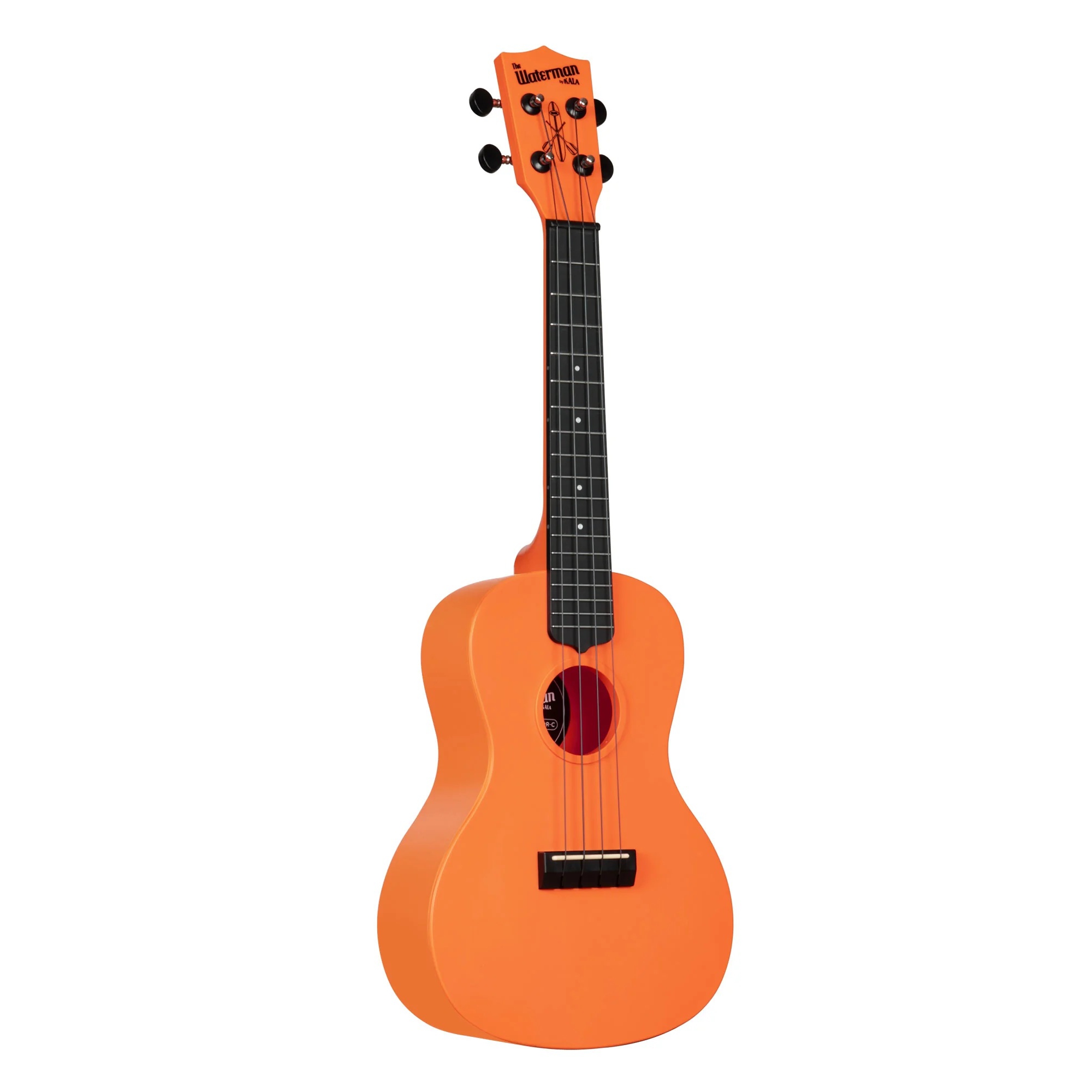 Kala Waterman Recycled Concert Ukulele (Sunset Orange) 4