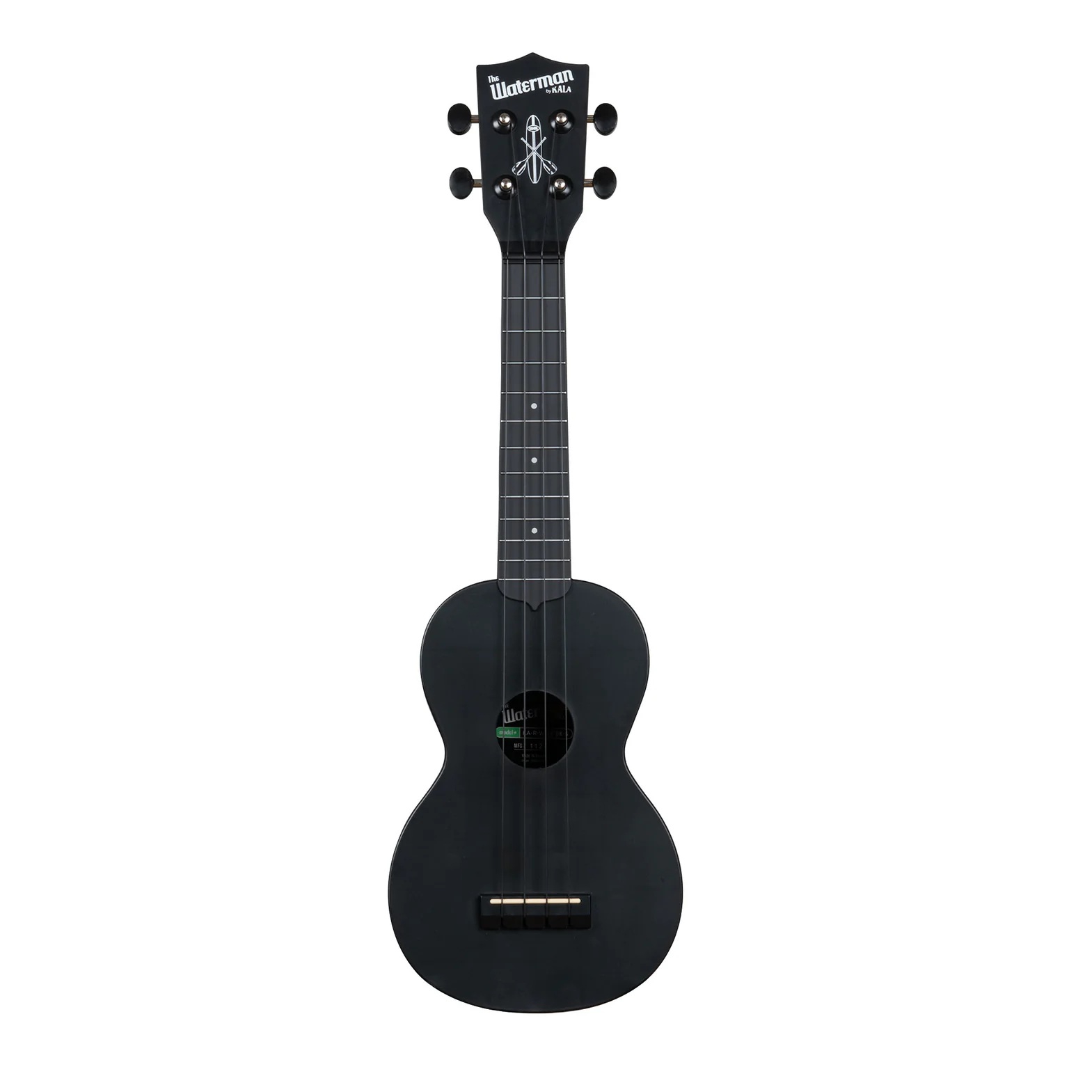Kala Waterman Recycled Soprano Ukulele (Black Sand) 1