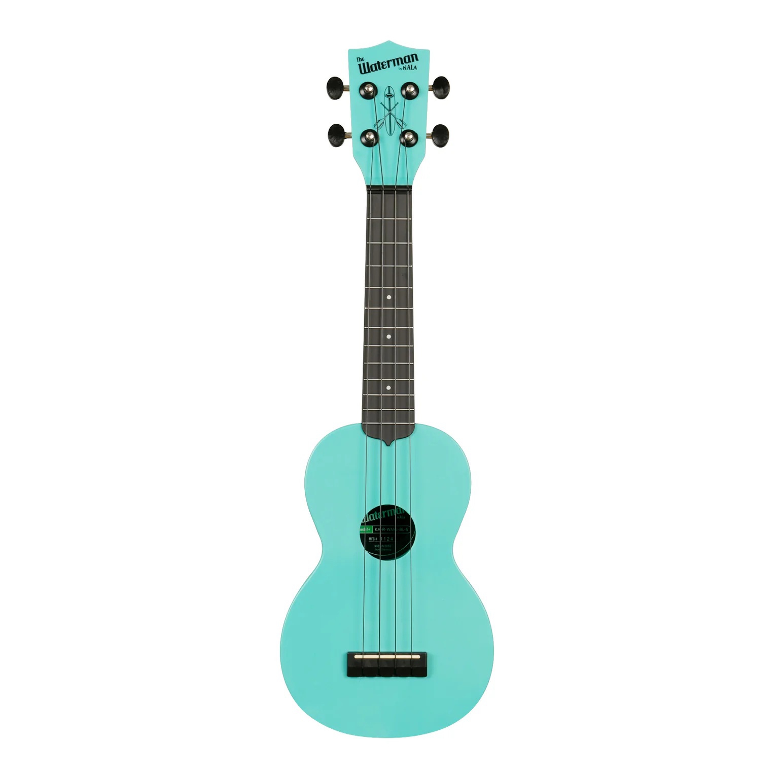 Kala Waterman Recycled Soprano Ukulele (Aqua Mist - Glow In The Dark) 1