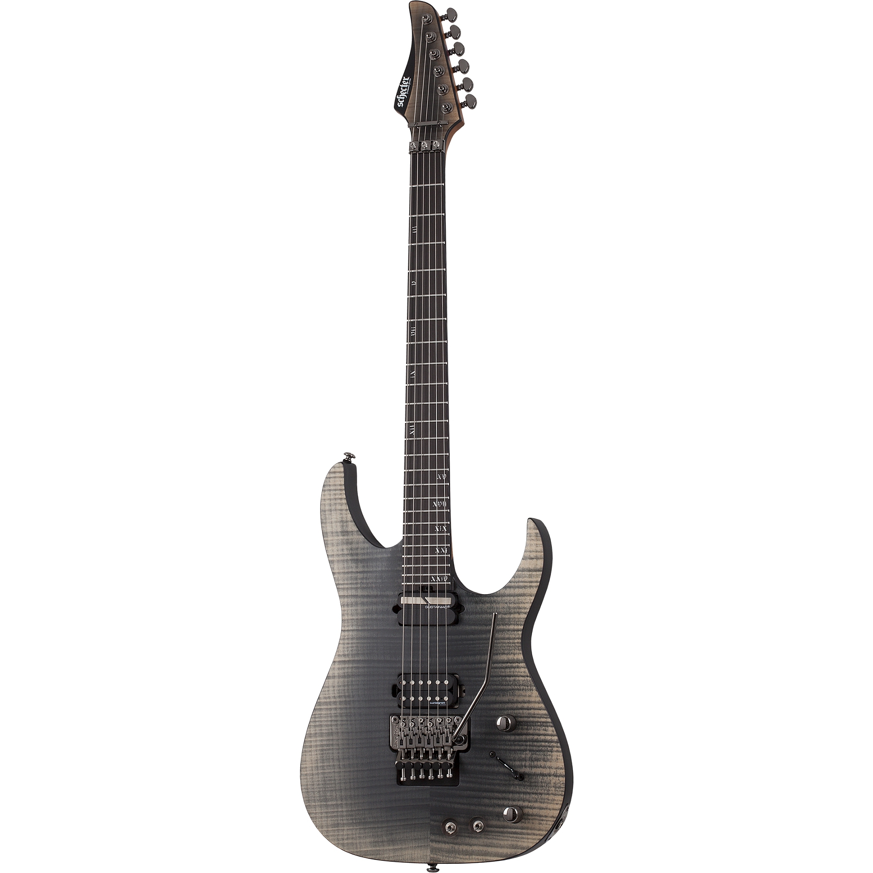 Schecter Banshee Mach-6 FR S Elektro Gitar (Fallout Burst) 1