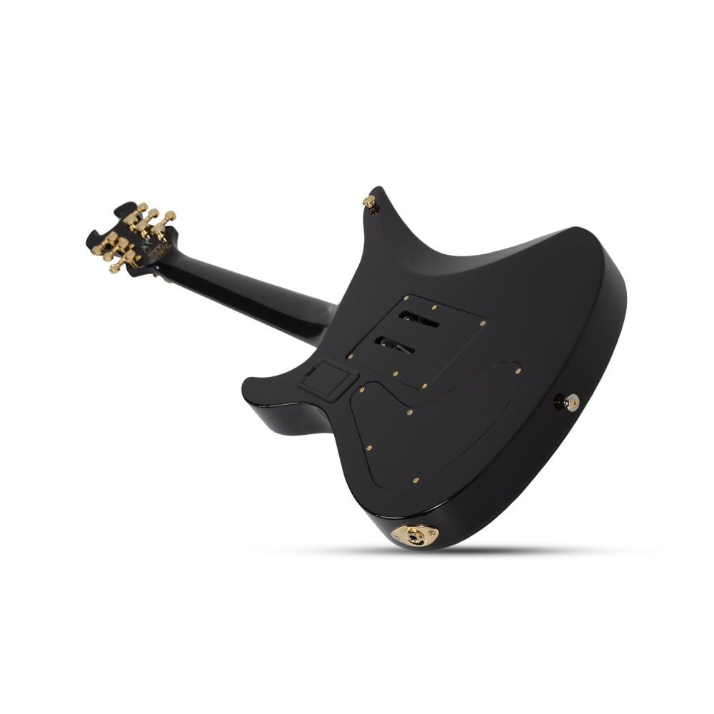 Schecter Synyster Custom FR Elektro Gitar (Gloss Black &amp; Gold Stripes) 3