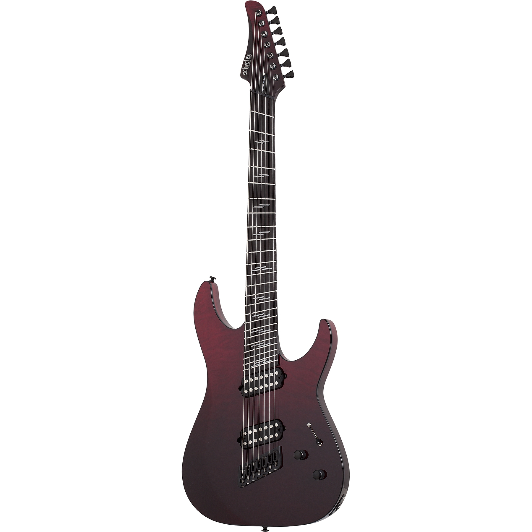 Schecter Reaper-7 Elite Multiscale 7 Telli Elektro Gitar (Blood Burst) 1