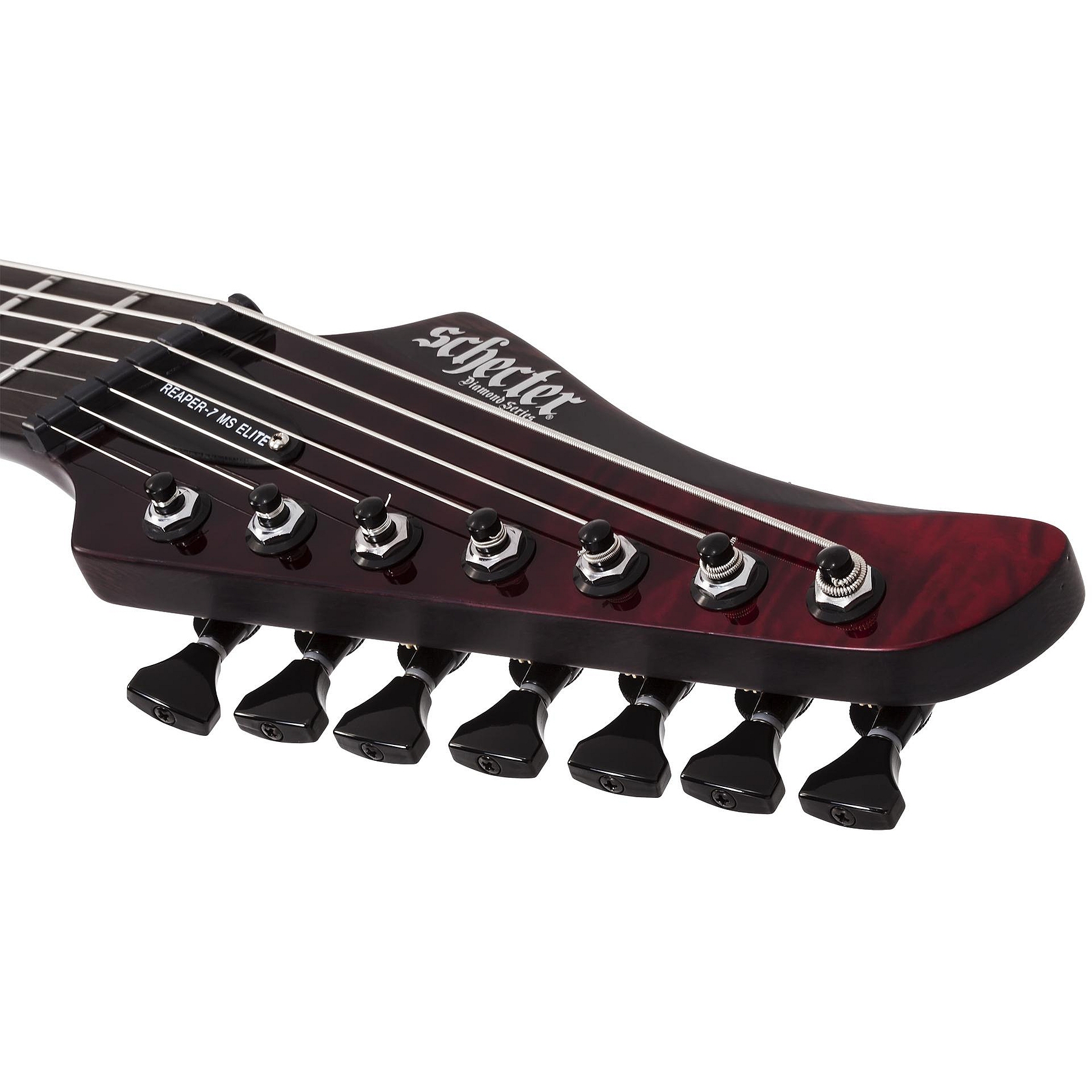 Schecter Reaper-7 Elite Multiscale 7 Telli Elektro Gitar (Blood Burst) 3