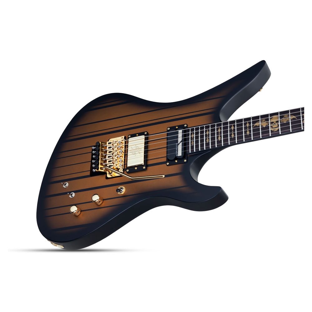 Schecter Synyster Custom FR Elektro Gitar (Satin Gold Burst) 4