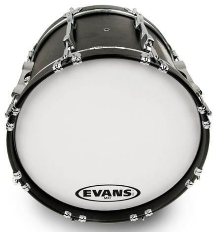 EVANS BD16MX1W 16" DERİ MARCHING BEYAZ TEK KAT (10 MİL) 2