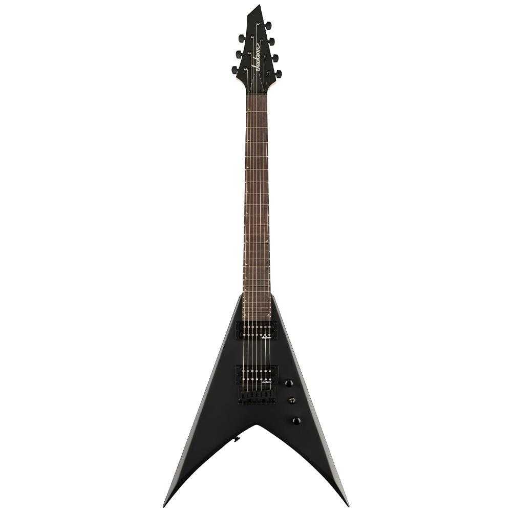 Jackson JS22-7 King V KV HT Amaranth Klavye Satin Black Elektro Gitar 1