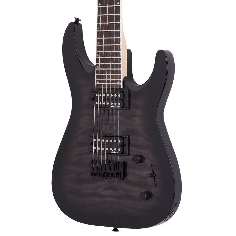 Jackson JS Dinky Arch Top JS22Q-7 DKA HT Amaranth Klavye Transparent Black Burst 7 Telli Elektro Gitar 4
