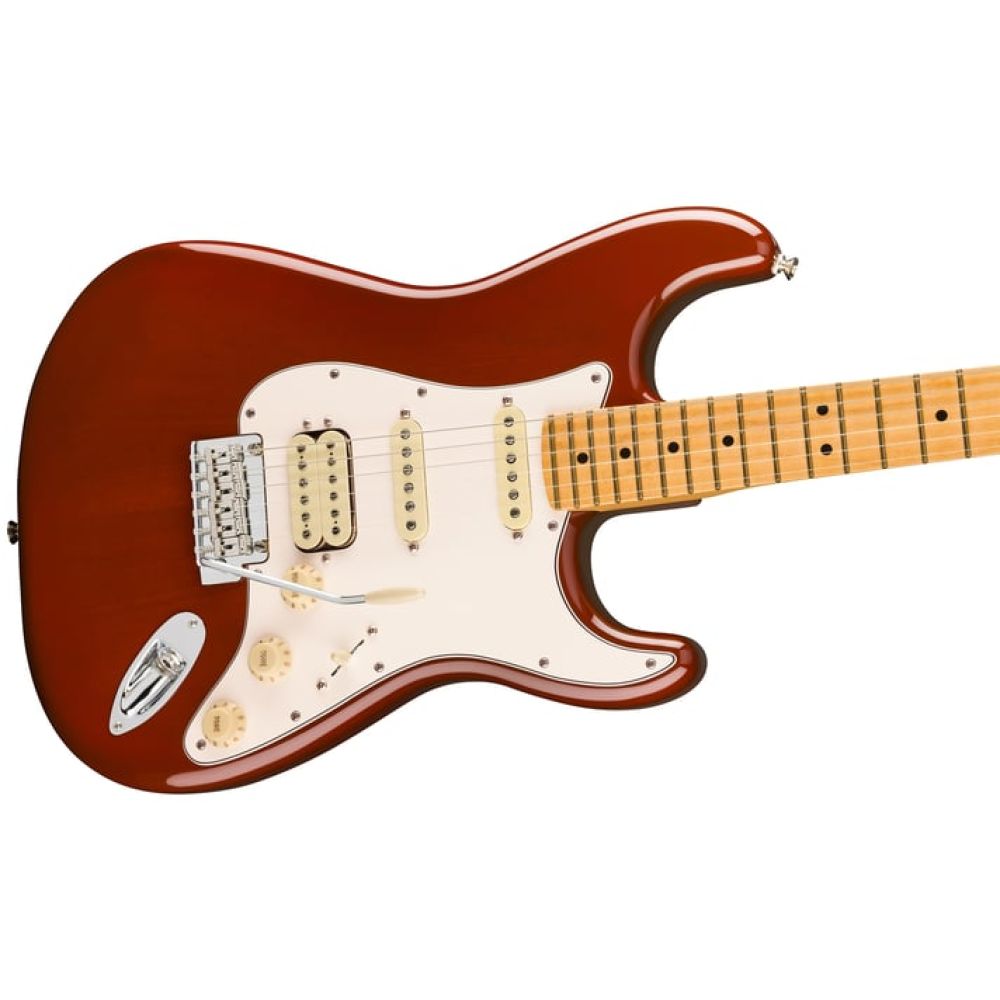 Fender Player II Stratocaster HSS Chambered Mahogany Gövde Akçaağaç Klavye Transparent Mocha Burst Elektro Gitar 5