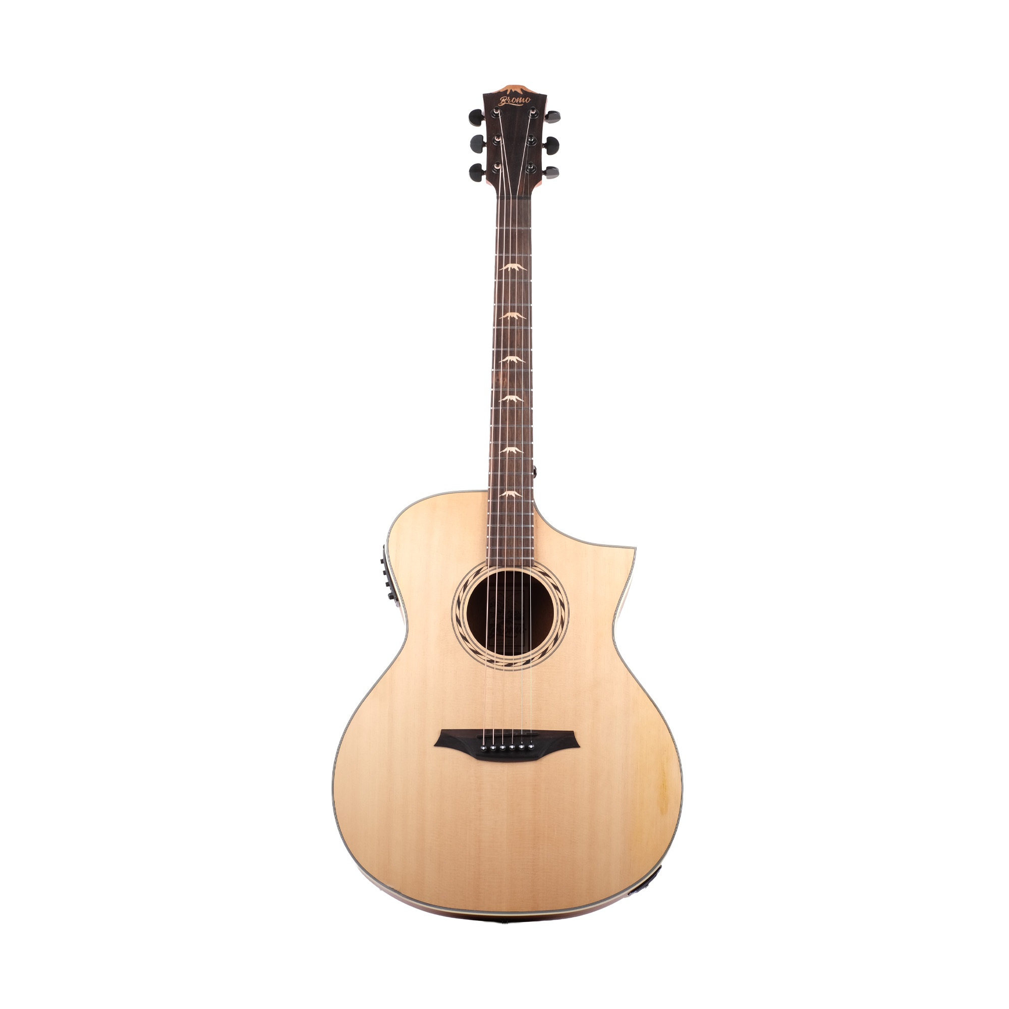 [Outlet] Bromo BAA4CE Cutaway Elektro Akustik Gitar (Natural) (OL 25-25069) 1