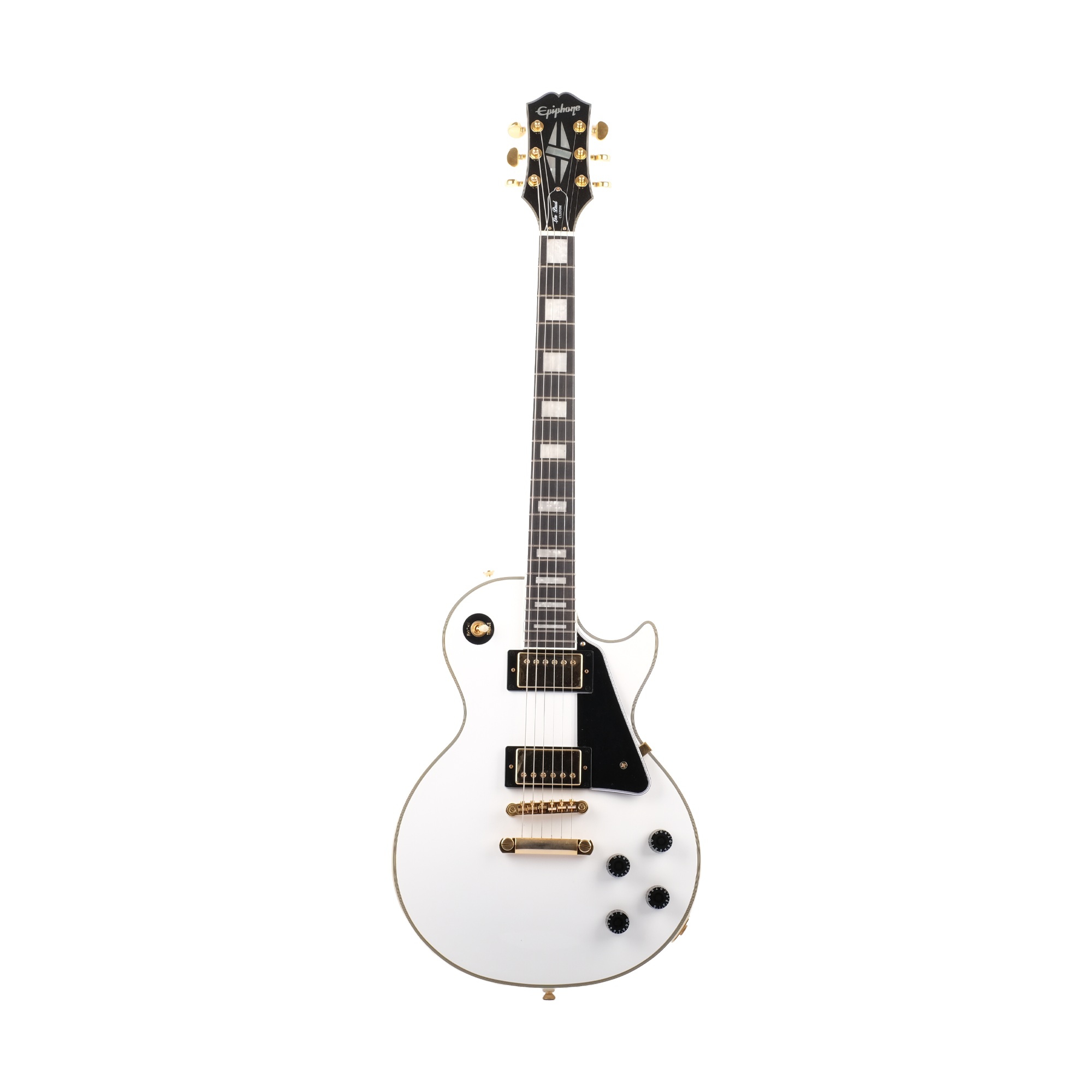 [Outlet] Epiphone Les Paul Custom Elektro Gitar (Alpine White) (OL 25-25014) 1